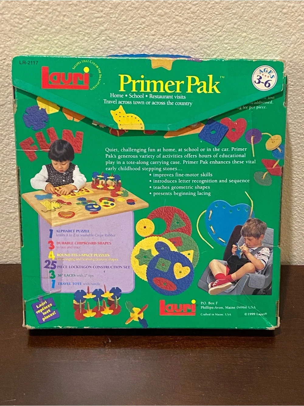 RARE VTG Lauri Primer Pak Travel Kit Variety Pack LR-2117 Foam Puzzles And More